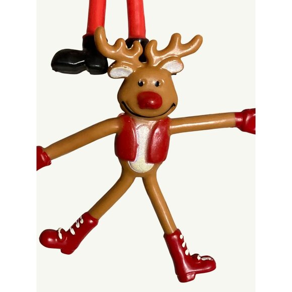 Set Of 4 Christmas Holiday Character Bendable Toys - Picture 5 of 5